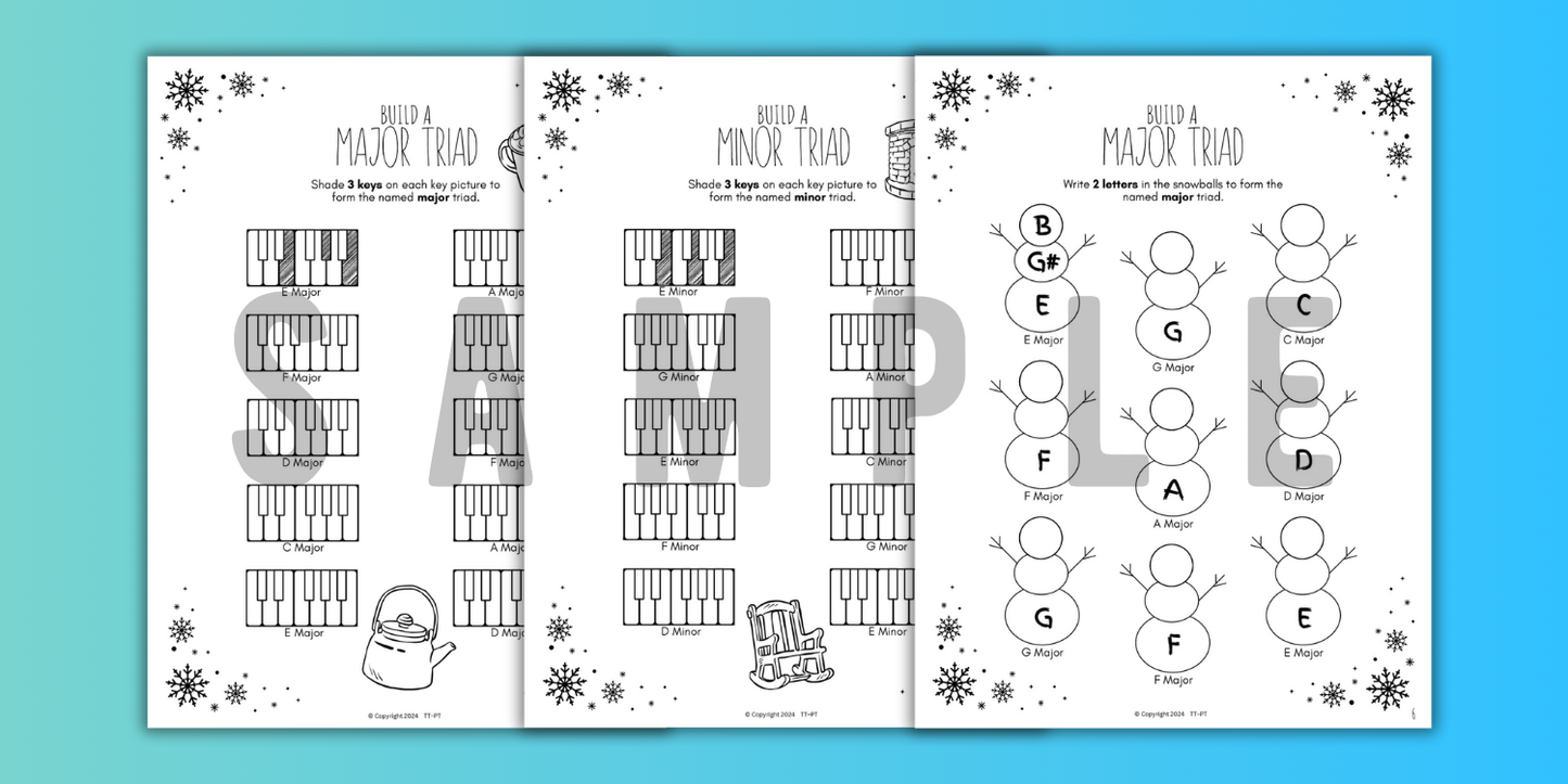 Winter TRIADS Worksheets