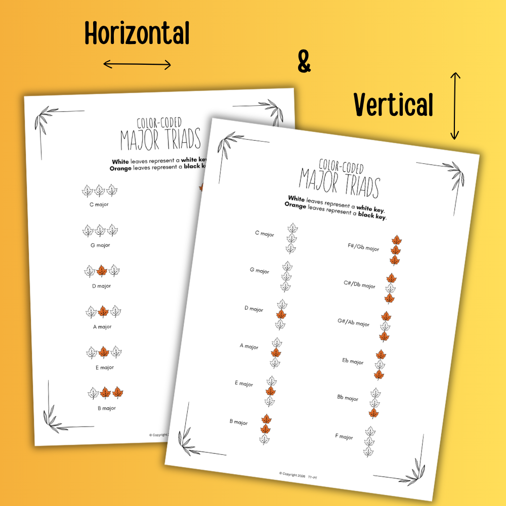 Fall Color-Coded Chord Charts