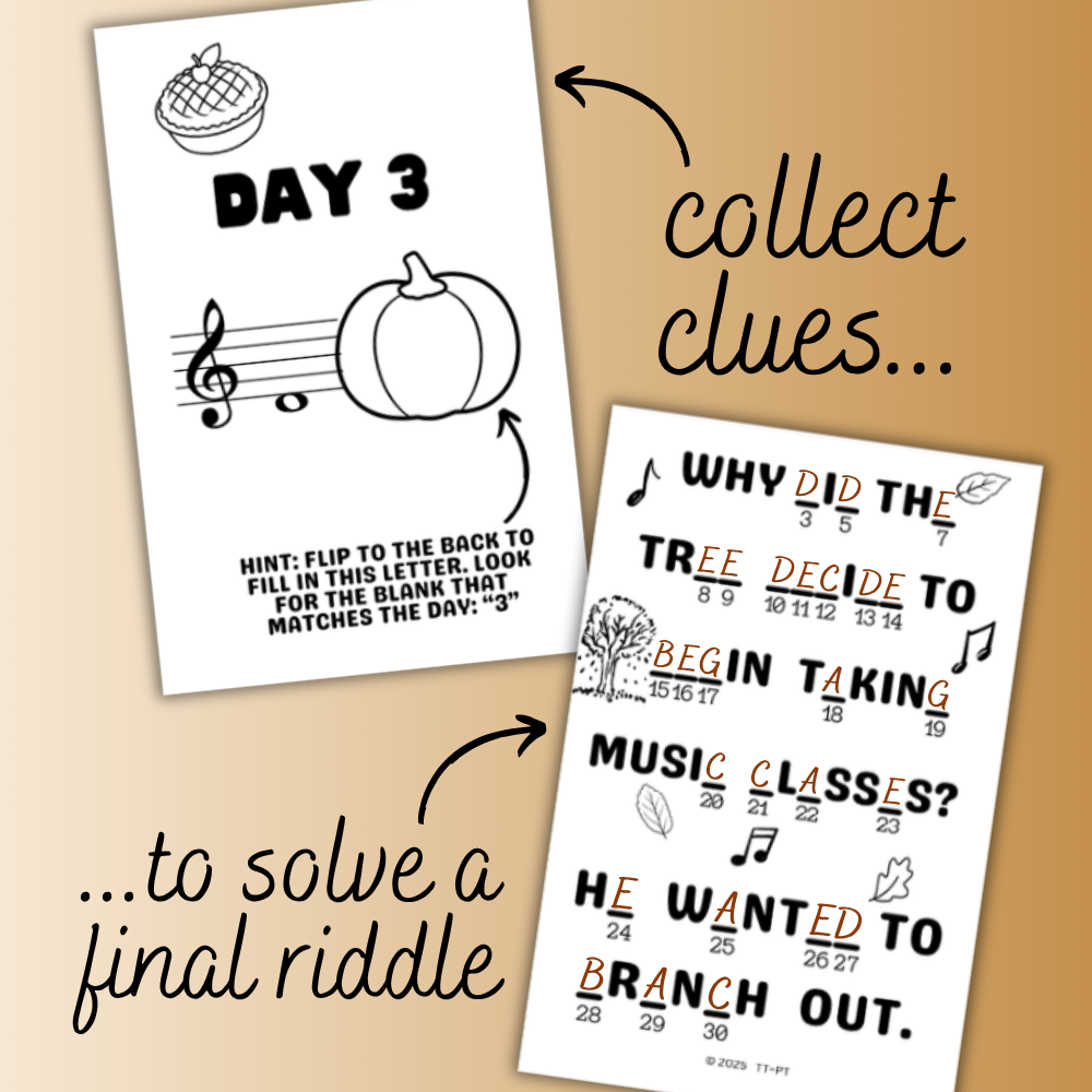 November Note A Day Mini Book