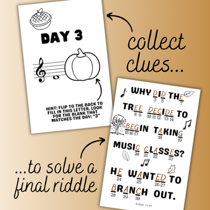 November Note A Day Mini Book