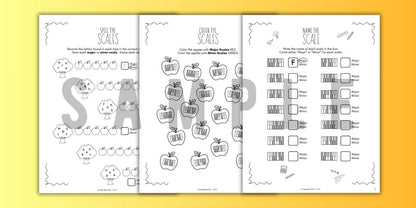 Back to School SCALES Worksheets