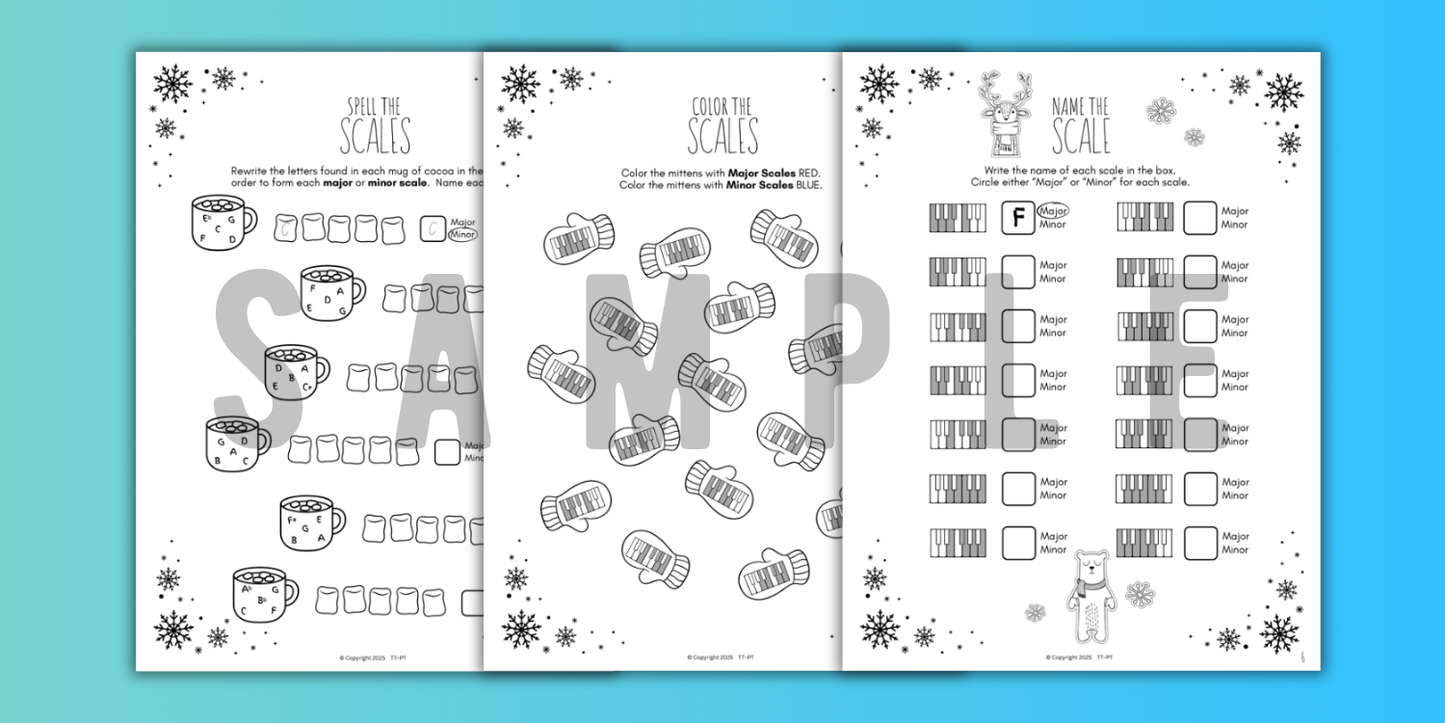 Winter SCALES Worksheets