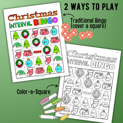 Christmas Music Interval Bingo