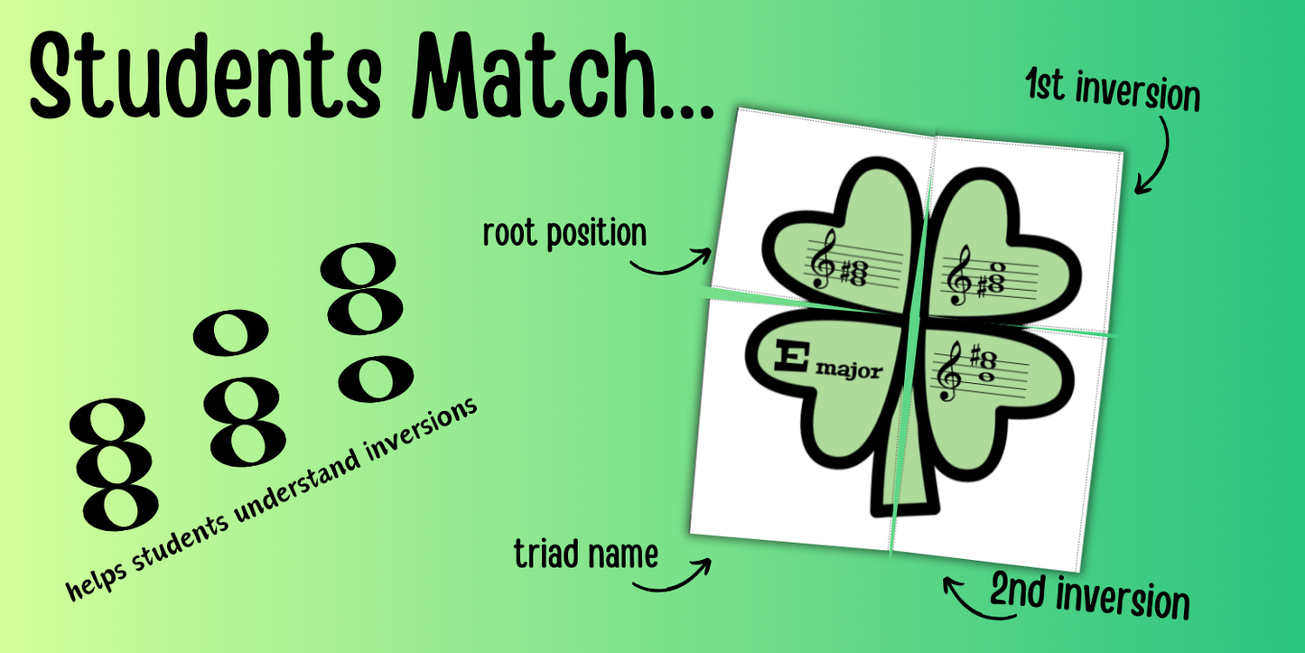 Chord Inversion Shamrock Puzzles