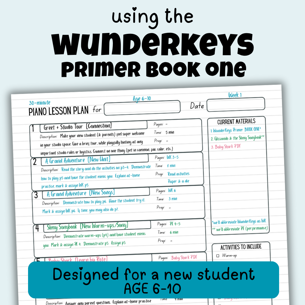 WunderKeys® Lesson Plans