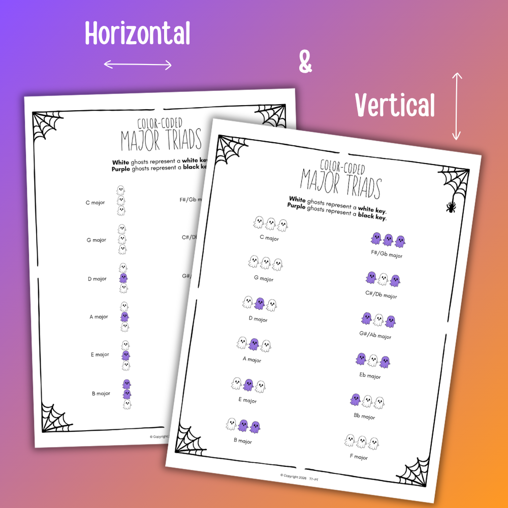 Halloween Color-Coded Chord Charts