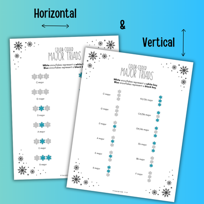 Winter Color-Coded Chord Charts