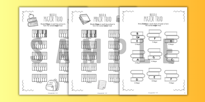 Back to School TRIADS Worksheets