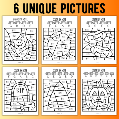 Halloween Color-By-Note