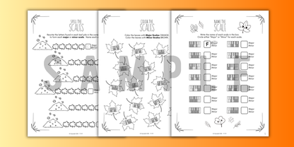 Fall SCALES Worksheets