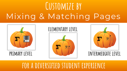 Fall Pumpkin Music Theory Puzzles