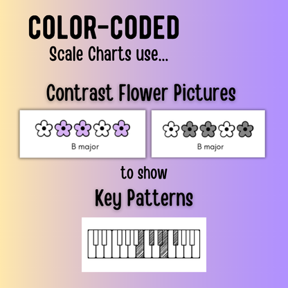 Spring Color-Coded Scale Charts
