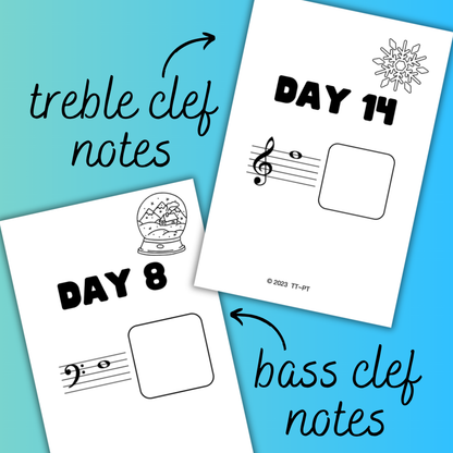 January Note A Day Mini Book