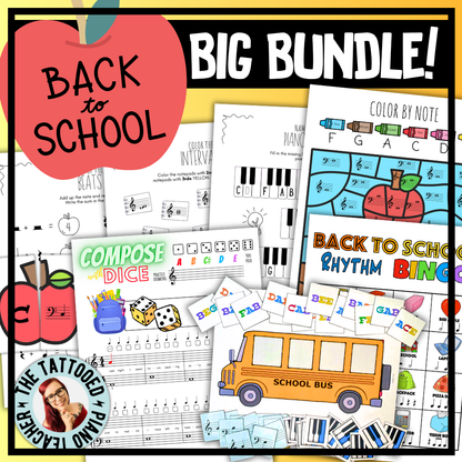 Back to School BIG Bundle Activities + Worksheets
