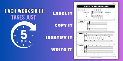 Primer Note Worksheet Pack