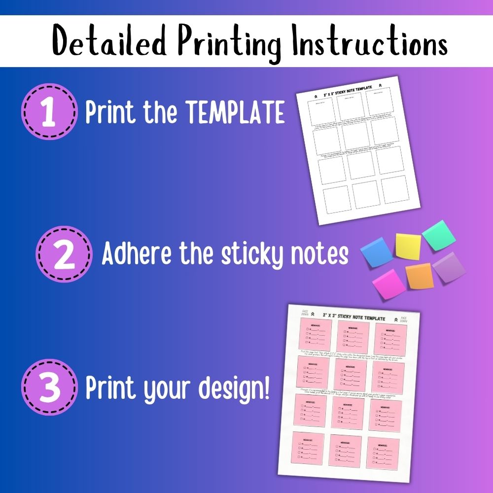 Sticky Note Templates: Practice Tips