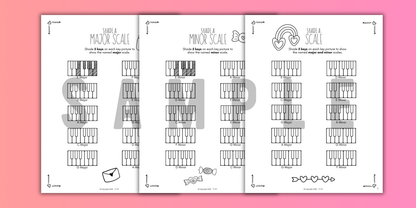 Valentine's Day SCALES Worksheets