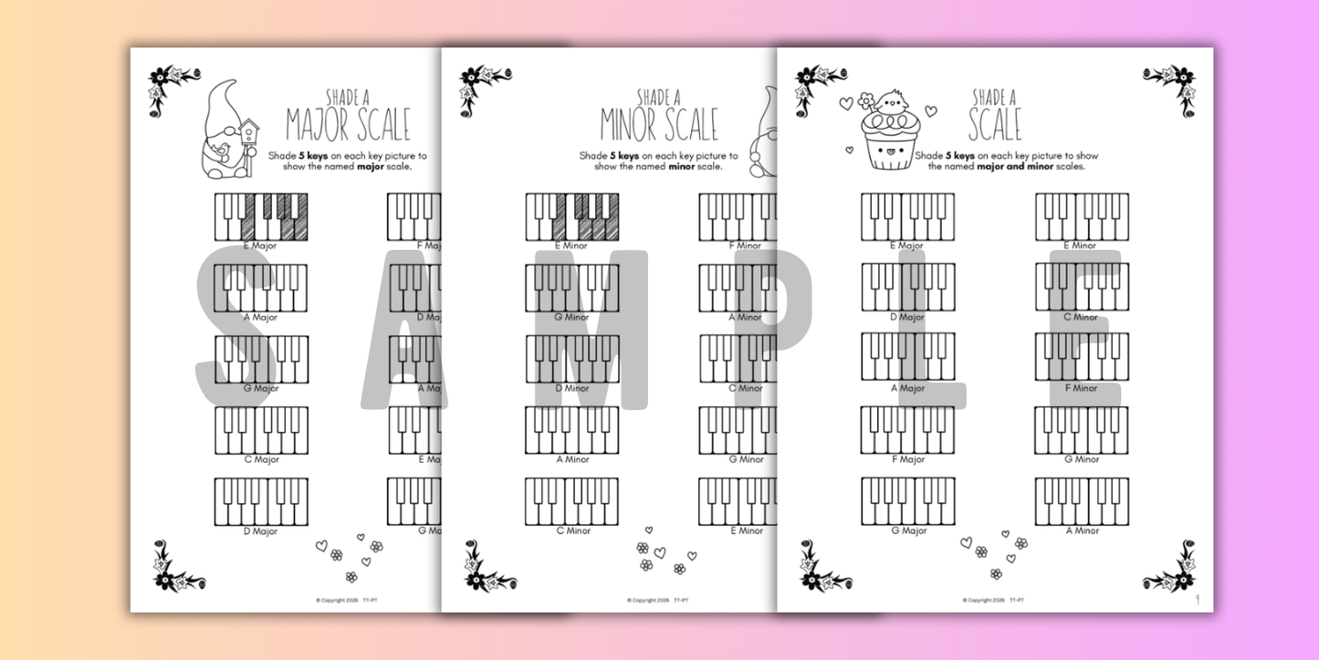 Spring SCALES Worksheets