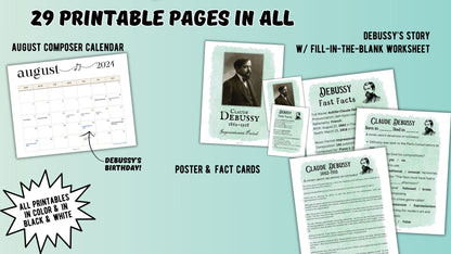 Debussy August Composer of the Month
