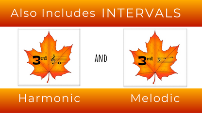 Fall Leaf Music Theory Puzzles