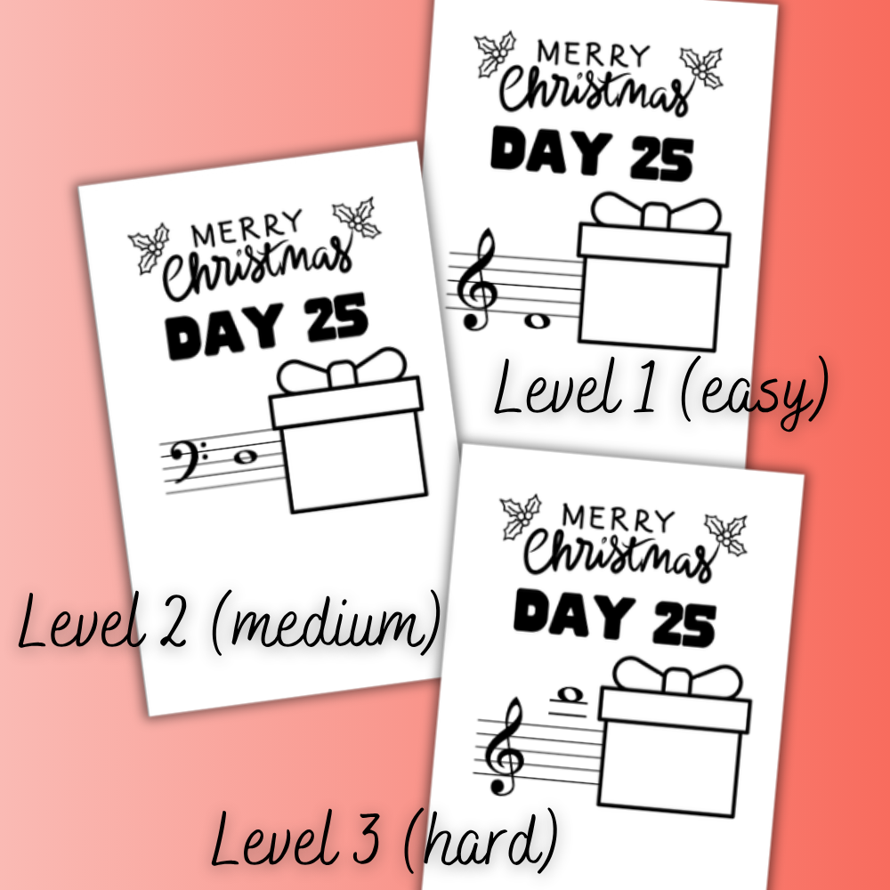 December Note A Day Mini Book