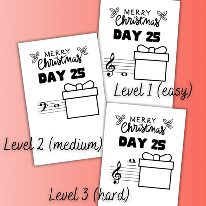 December Note A Day Mini Book