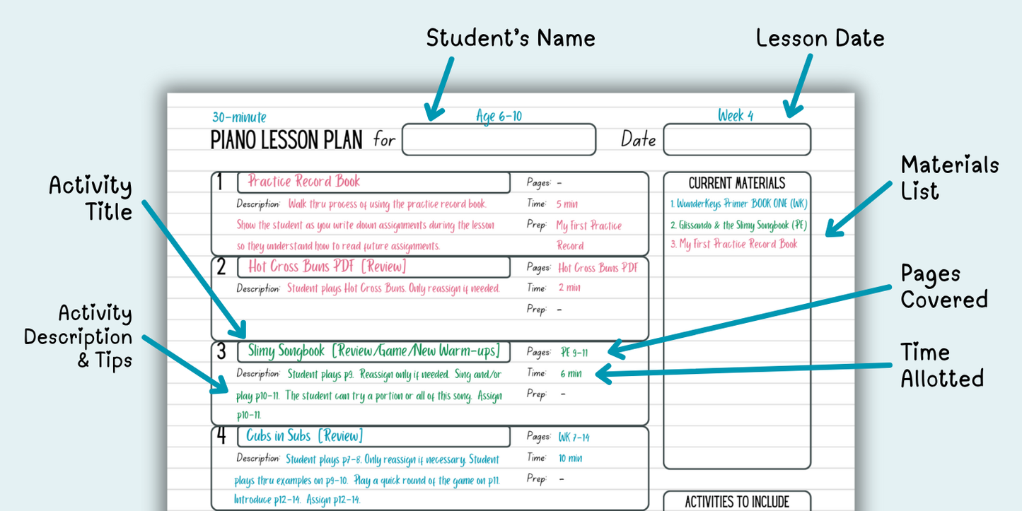 WunderKeys® Lesson Plans