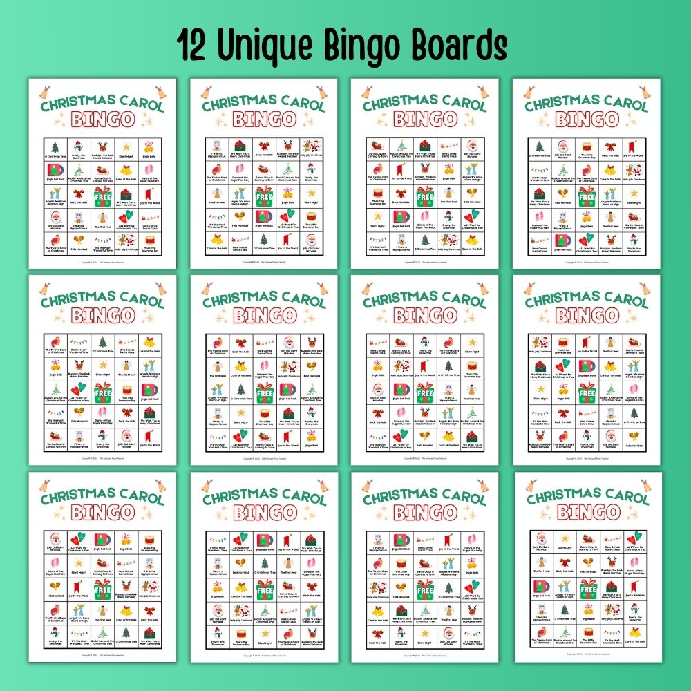 Christmas Carol Bingo