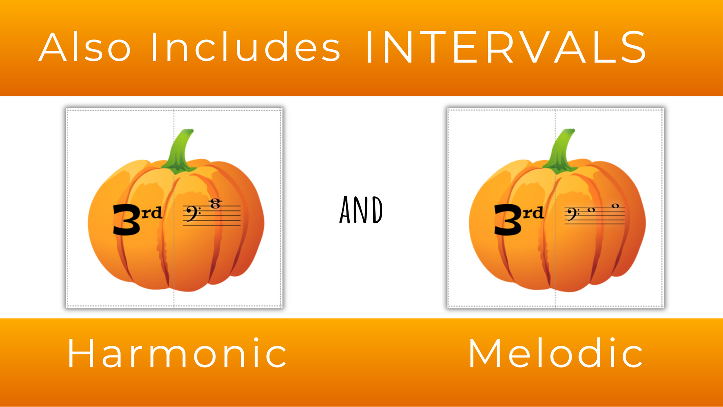 Fall Pumpkin Music Theory Puzzles