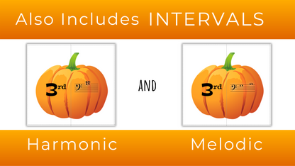 Fall Pumpkin Music Theory Puzzles