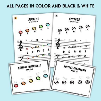 Solfege Major Pentascales Set 1