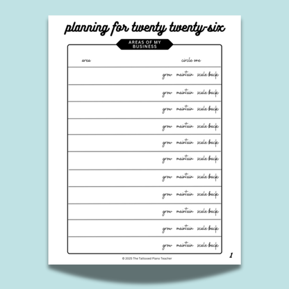Goal Setting Worksheets