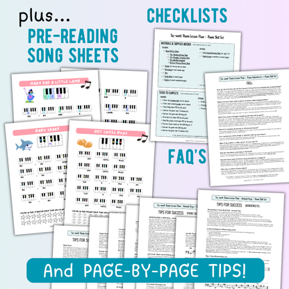Piano Lesson Plan Bundle