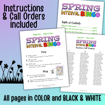 Spring Interval Bingo