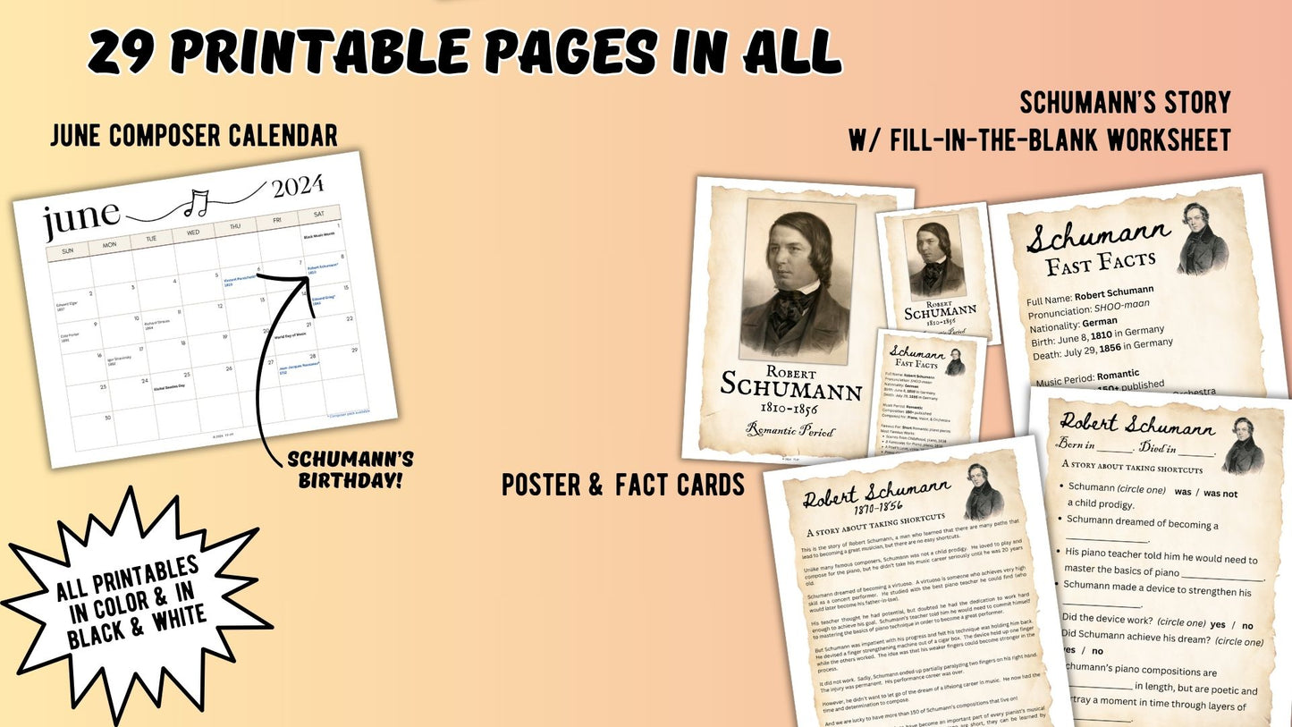 Schumann June Composer of the Month
