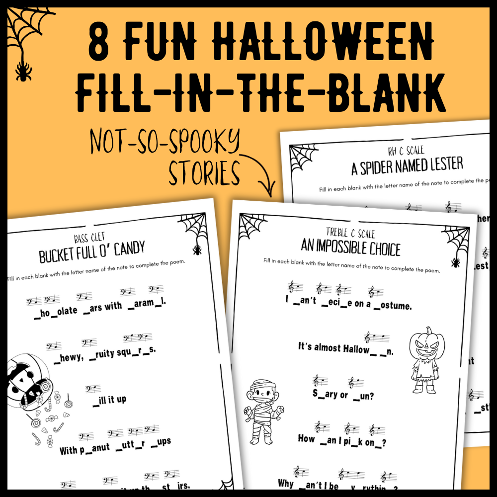 Halloween Music Worksheets