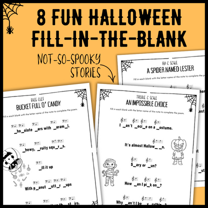 Halloween Music Worksheets