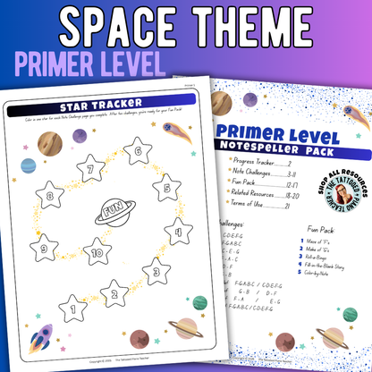 Primer Note Worksheet Pack