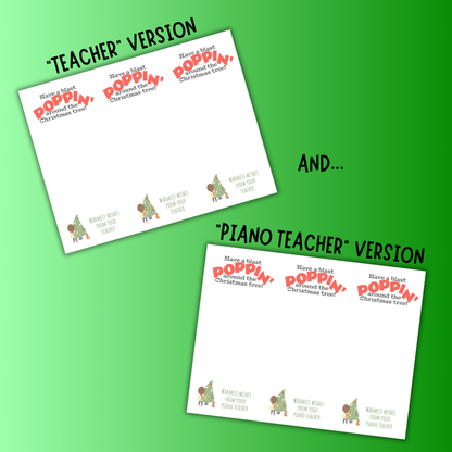 Pop Fidget Christmas Gift Card