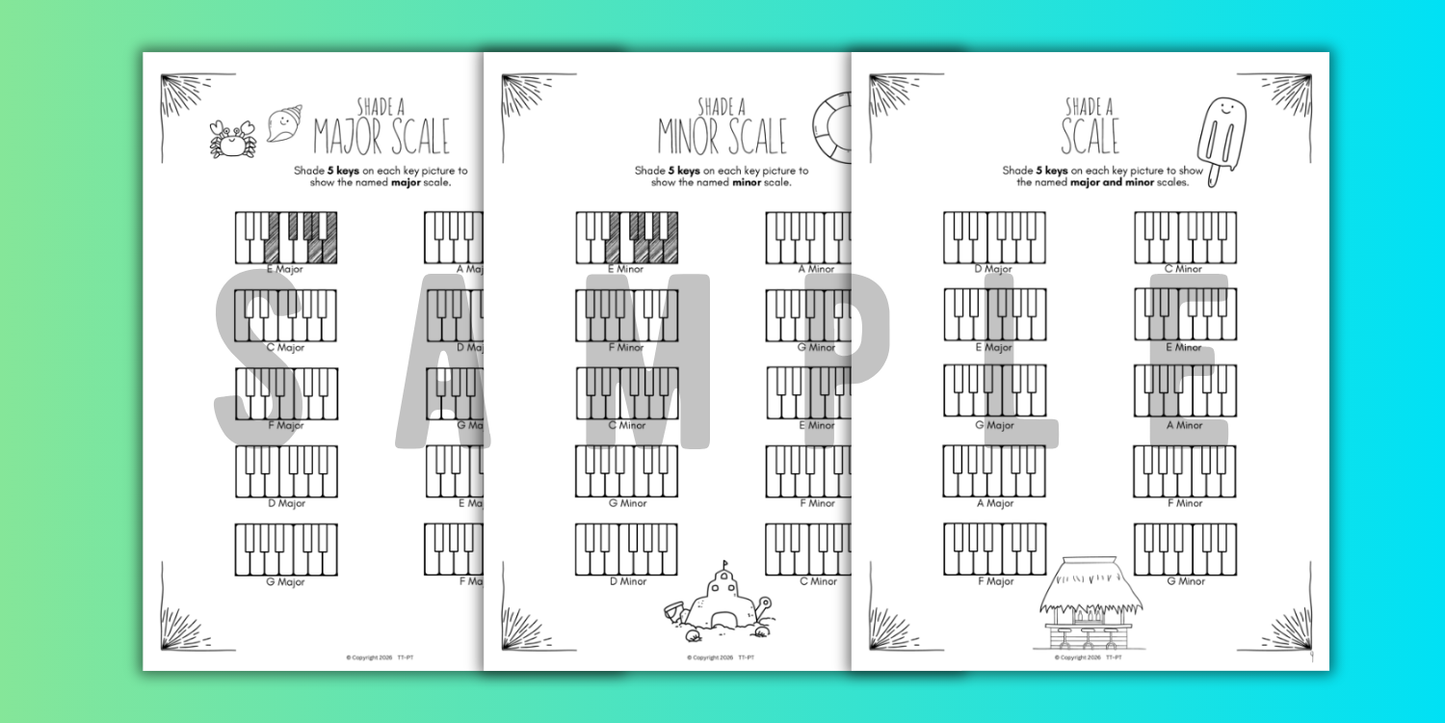 Summer SCALES Worksheets