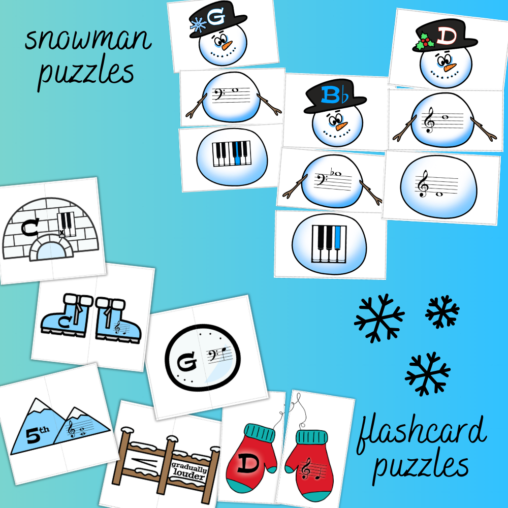 Winter Music Activities Bundle