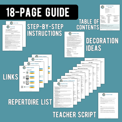 Around the World Piano Recital Kit