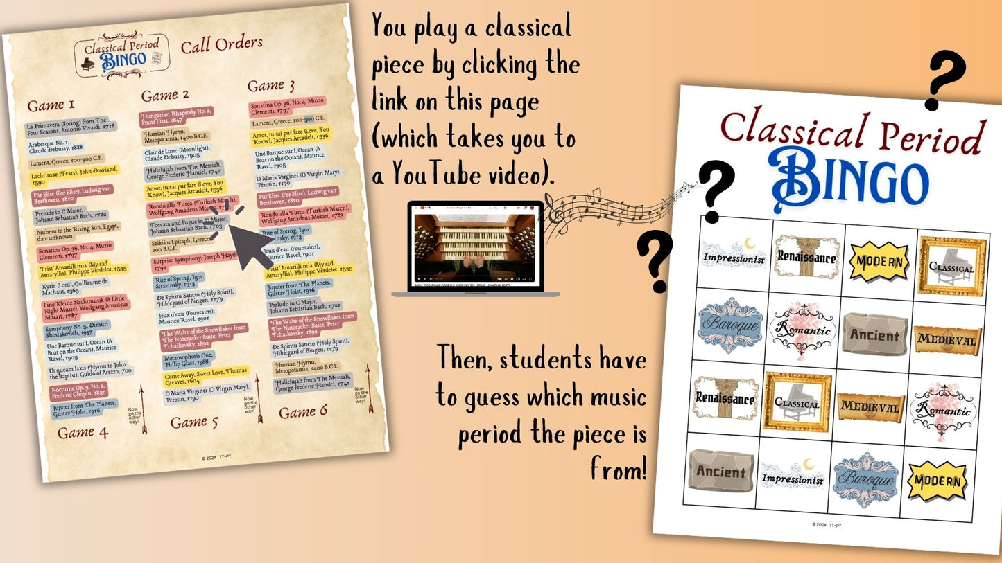 Classical Period Bingo