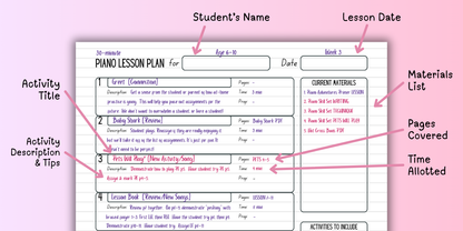 Faber Piano Adventures® + Piano Skill Set Lesson Plans
