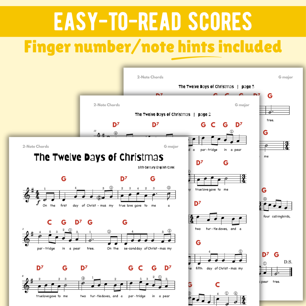 The Twelve Days of Christmas Lead Sheet Music