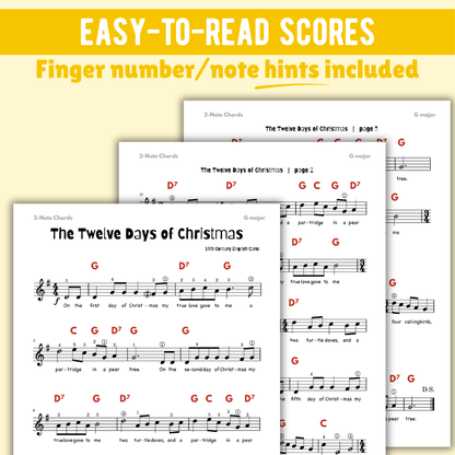 The Twelve Days of Christmas Lead Sheet Music