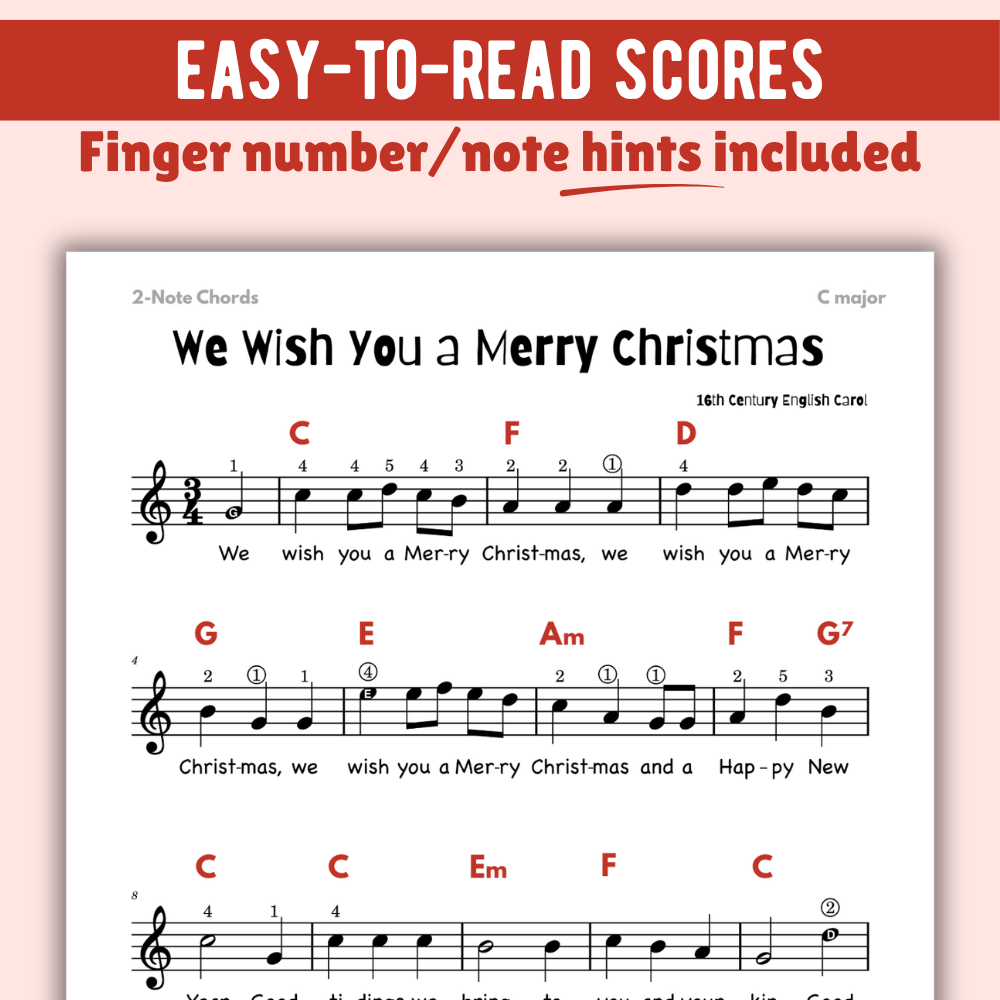 We Wish You a Merry Christmas Lead Sheet Music
