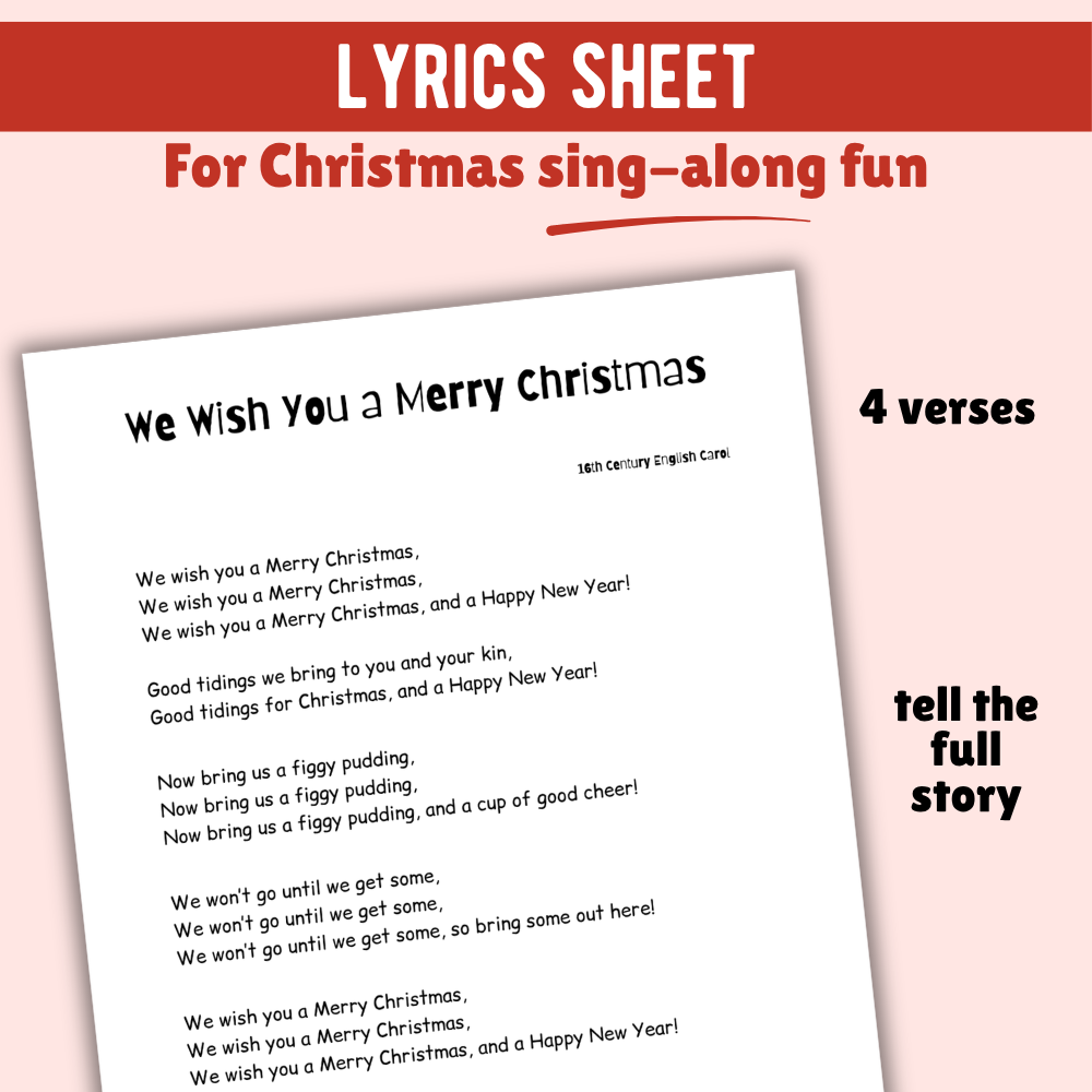 We Wish You a Merry Christmas Lead Sheet Music