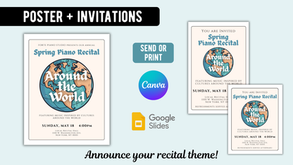 Around the World Piano Recital Kit