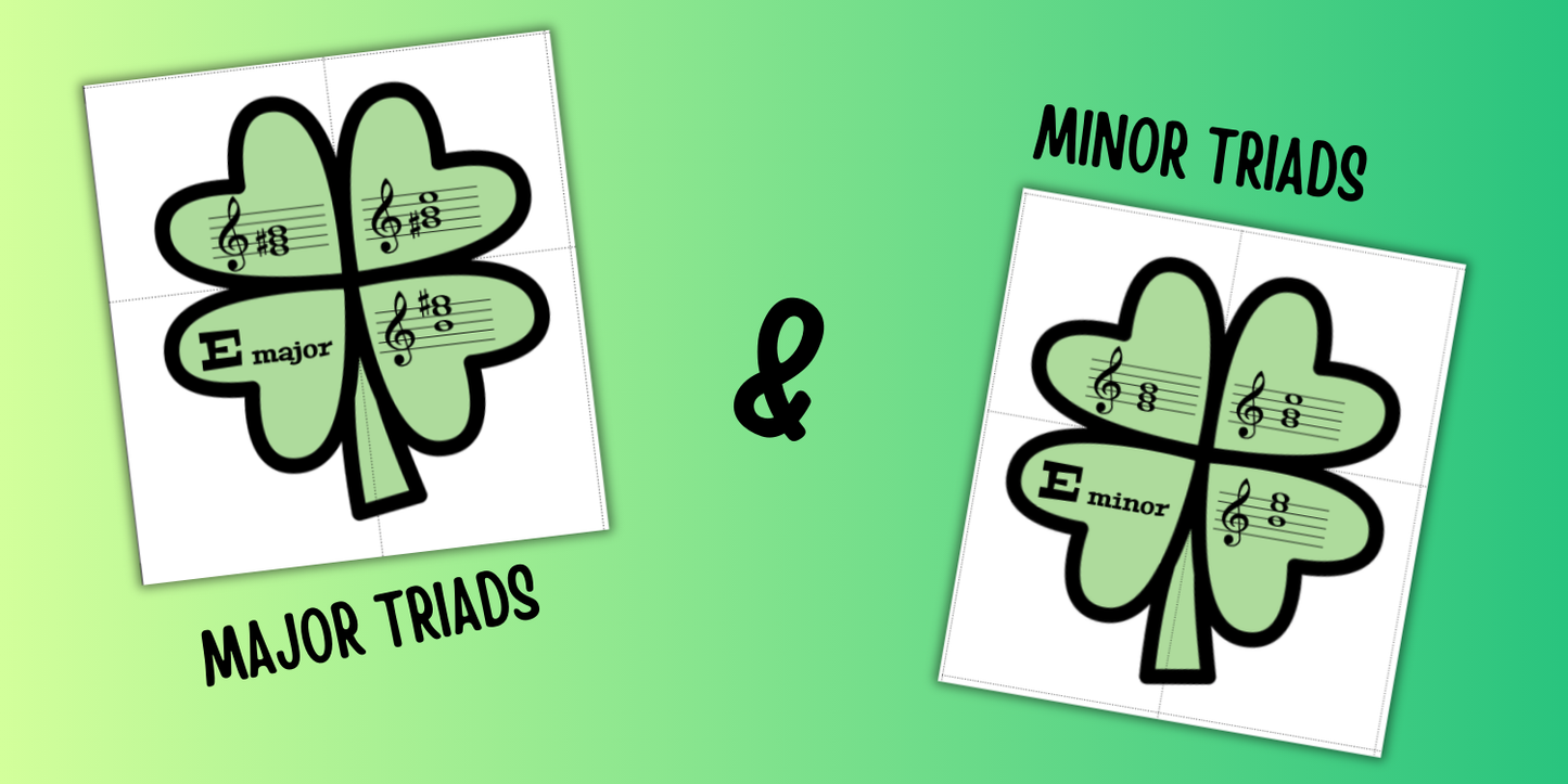 Chord Inversion Shamrock Puzzles